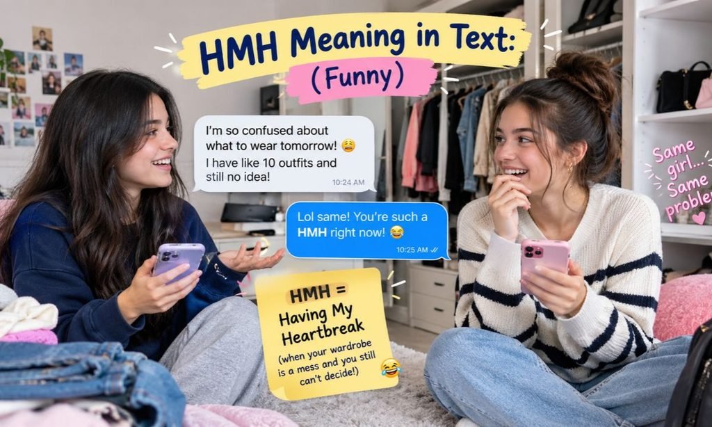 HMH meaning in text funny